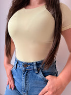 Body Manga Corta Poly Lycra Premium
